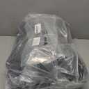 Windyun 200 Pcs Wine Gift Bags with Handle Reusable Small 13.8x3.5x3.9 Inches Liquor Bottle Totes Bulk for Birthday Wedding Christmas Holiday Party (Black)