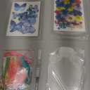 TaoBary 91 Pcs DIY Handmade Transparent Dried Flower Bookmark Set Include Butterflies Clear Bookmarks Dried Flowers Colorful Tassels and Tweezer for Book Bottle Supplies, Elegant Color