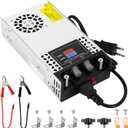 Adjustable 0-24V Power Supply 25A 600W, 110V AC to DC 0-24V Buck Converter 0-25A 600W Power Supply with LCD Display Adjustable Voltage Current 110V/220V AC to 24V DC Converter