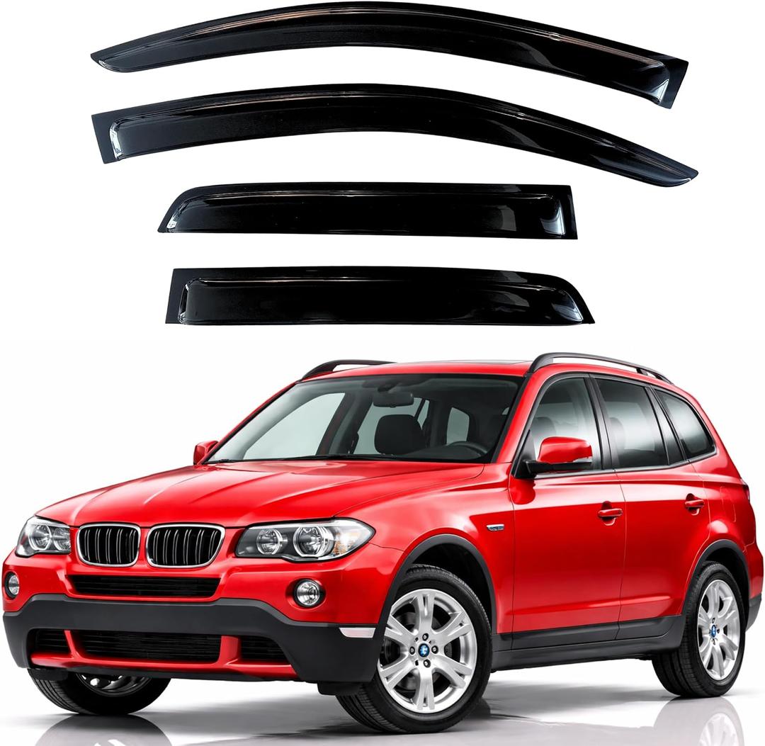 KPY Rain Guards Window Visors for 2004-2010 BMW X3