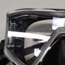 Greatever Snorkel Set Pano 3 Window Snorkel Mask Adult, Panoramic Wide View, Anti-Fog Scuba Diving Mask, Anti-Leak Snorkel Goggles Dry Top Snorkel, Professional Snorkeling Gear for Adults (Black Silver)