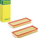 Mann Filter C 3698/3-2 Engine Air Filter Replacement Set Compatible With Various Mercedes-Benz Vehicles (1999-2015)