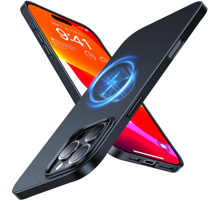 TORRAS Magnetic SlimFit for iPhone 16 Pro Max Case 6.9 inch, UltraThin 16 ProMax Phone Case Compatible with MagSafe, Light AntiScratch Matte Hard PC Bayer OriginFit, Black