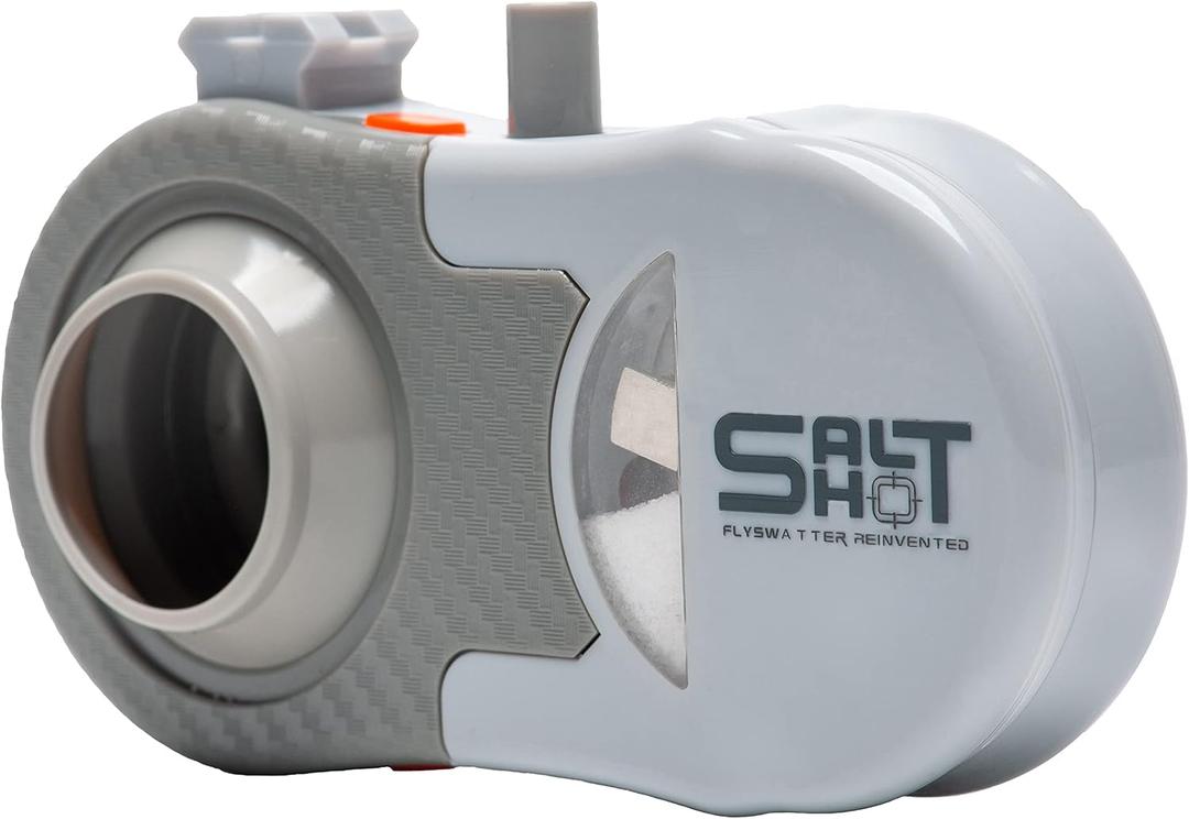 Swatter | Insect, Bug and Fly Swatter | Launch 150 MPH Salt Blasts | Portable, Pocket Sized, Patented Speed Loader