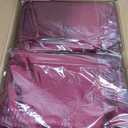 YMHPRIDE 10 Packs Satin Tablecloth 120 inch Burgundy Round Tablecloths, Overlay Satin Table Cover Bright Silk Tablecloth Smooth Fabric Table Decoration for Wedding Party Banquet Events