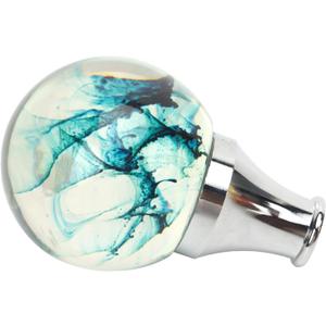 Universal Fit Gear Shift Knob with 3 Adapters - Enhance Driving Comfort for Manual Automatic Vehicles (Blue)