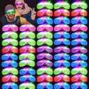 75PCS LED Glasses, Light Up Glasses, 5 Colors party glasses with 3 Light Modes, Glow in The Dark Party Supplies, Neon Party Favors for Birthday Gifts, Party Decorations, New Year, Carnival