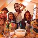 24 PCS Reusable Straws for Halloween Theme Party Birthday Decorations with 2 PCS Cleaning Brushes (Halloween Pumpkin)