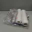 Lamp Shades Set of 2, Drum Lamp shadesFits Harp-Style Bedside & FloorEasy Assembly(Ships Rolled Flat) (White - Medium)