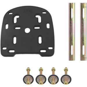 YehVeh Motorcycle Top Case Mounting Plate Adapter with Screws Hardware Universal Mount Rack Support Bracket for Motorbike Tail Box Trunk Luggage Racks Storage Bag Helmet Boxes Rear Carrier