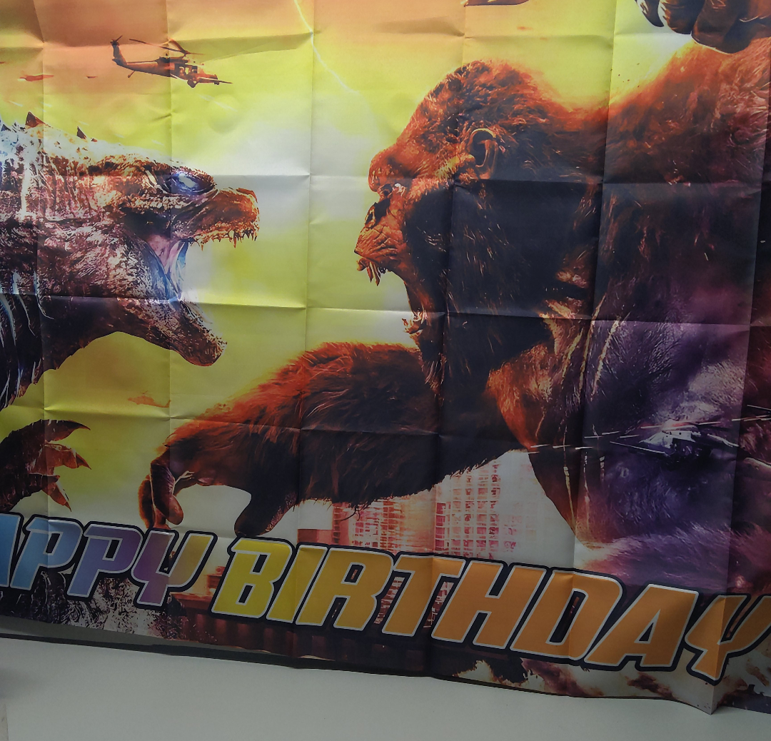 Two Three Kingdoms Godzilla Background Godzilla Vs. Monster King Kong Theme Back 56*38