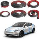 Storystore Car Door Seal Strip for Tesla Model Y, Window Seal Self Adhesive Soundproofing Weather Stripping Kit, Car Door Seal Strip Window Self Adhesive Soundproofing Weather Stripping Kit Rubber