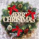 48 Pcs Red Velvet Bows for Christmas Tree, Red Bow Velvet Christmas Tree Bows Ornaments for Gift Wrapping Door Vintage Garland Wreath,Rustic Holiday Decor 1" Wide,3.5 x 3.5 Inch