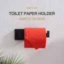 KOKOSIRI Black Toilet Paper Holders Bathroom Toilet Paper Roll Holder SUS304 Stainless Steel Contemporary Wall Mounted, 2 Pack, B2003BK-P2