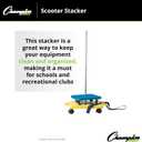 Champion Sports Scooter Stacker, Yellow