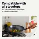 Amazon Basics Carbon Steel Pre-Seasoned Wok, All Cooktop Friendly, 12.6 in.