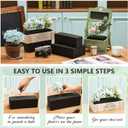 Lallisa 8 Pcs Reusable Floral Foam Blocks Water Weather Resistant Dry Floral Foam for Artificial Flower Arrangements Outdoor Flower Boxes Outside Hanging Planters Wedding Home Decor (9 x 3 x 3")