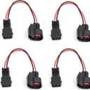 HiSport Injector Adaptors Plugs Connectors EV6 to EV1 Harness PnP Adapter Wiring Harness for Fuel Injector adapter 4Pcs