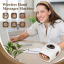 Hand Massager with Heat and Compression, Cordless Hand Massage for Arthritis Carpal Tunnel Relief, Finger Wrist Relaxation, 9 Modes 9 Intensities, Birthday Gifts for Women Mom, White