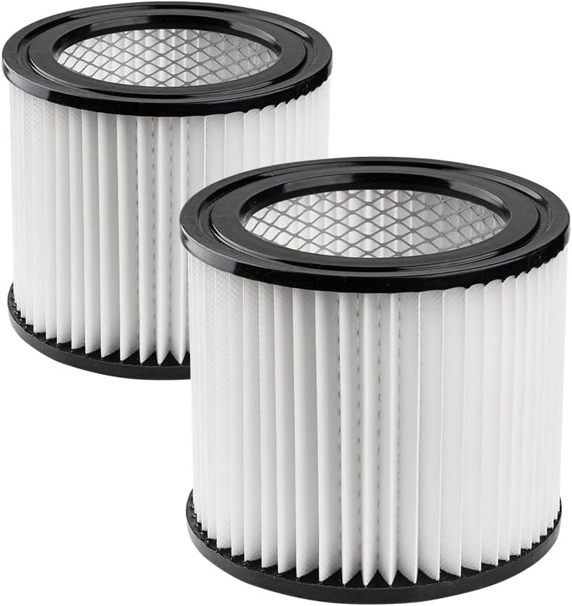 90398 Replacement Cartridge Filter for Shop-Vac 903-98 90398 9039800 903-98-00, Small Cartridge Filter Fits with Shop-Vac 1-4 Gallon Wet/Dry Vacuum Cleaners, 2 Pack