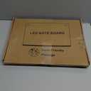 Doodle Glow, LED Note Board with Colors, 14.1"x10.9" Wooshneesham Acrylic Dry Erase Board, 16M-Color LED Light-Up Memo w/Music Sync, APP & Remote, Stand & 7 Markers, Battery Case, Neon Glow (Black)