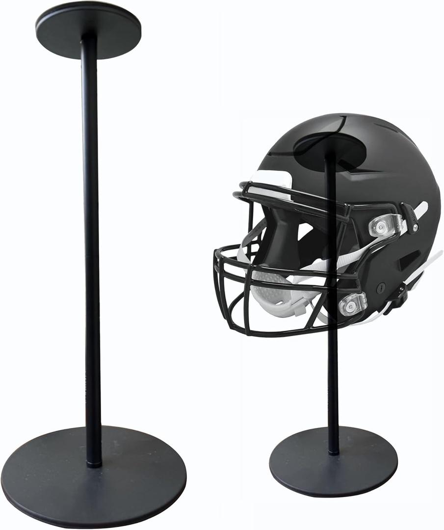Heavy Duty Metal Helmet Stand Hat Display Rack Cap Wig Holder Helmet Display Stand (1 Piece)
