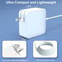Compatible with Mac Book Pro Charger, 85W 60W Power Adapter L-Tip for MacBook Pro 13 15 17 Inch Before Mid 2012, 6.6FT Cable