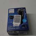 Philips Norelco Shaver 3900 Series, Wet and Dry Electric Shaver, P-Cap, Travel Pouch, Charging Stand, Storm Blue, Model S3341/92 (Silver New)