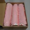 600 Pcs Tulip Cupcake Liners for Baking Muffin Liners Printed Baking Cups Holders Greaseproof Wrappers Decoration for Cupcake Bouquet Birthday Party Wedding Bride Shower (Light Pink)