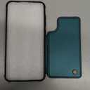 Vinich for Samsung Galaxy S24 Plus Wallet Case with Card Holder, RFID Blocking Credit Slots Kickstand Shockproof Phone Cover Fit for Galaxy S24 Plus 6.7" Bluish Green