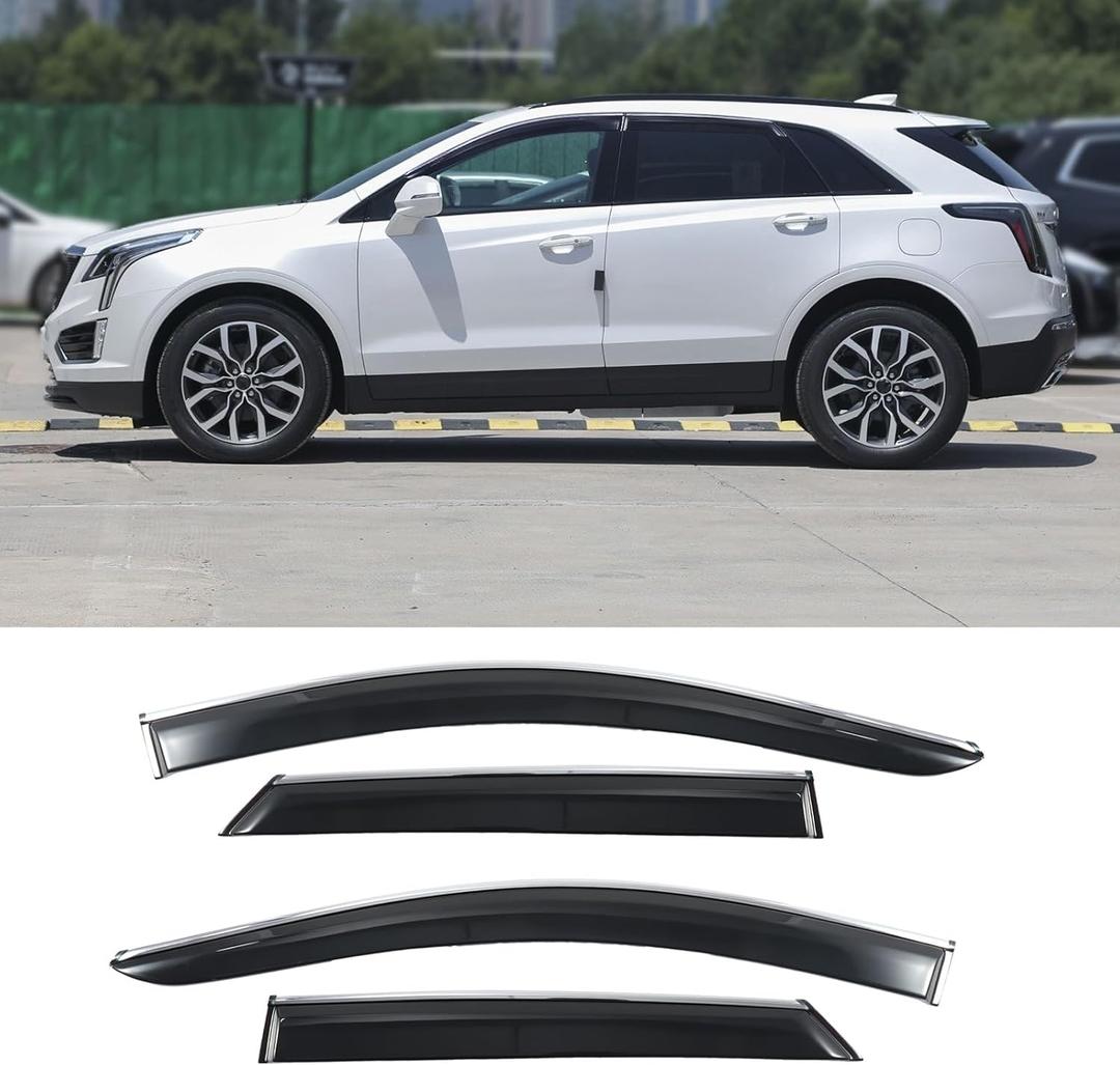 Window Visors Rain Guards for Cadillac XT5 2017-2026 Window Vent Visor, ize: 17-26 XT5