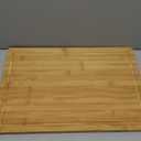 Bamboo Cutting Board for Kitchen, 18" Large Wood Charcuterie Cheese Board, Wooden Chopping Block with Side Handles and Juice Grooves