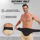 Colostomy Bag Covers for Men and Women, Ostomy Belt, Ostomy Bag Covers for Sports and Daily Life, Black Colostomy Belt for Ostomy Bag, Colostomy Bags, Ileostomy Bags, Ostomy Supplies (S)
