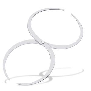 Wood Turning Double Ended Bowl Calipers Stainless Steel Woodworking Woodturning Tools Pottery Calipers Wood Lather Thickness Measuring Tool (7 Inch)