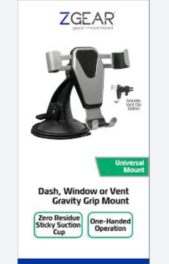 ZGEAR Dash Window Or Vent Cravity Crip Mount Universal Mount