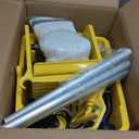 35Qt Commercial Mop Bucket with Side Wringer,Including 1* Commercial Loop-end Mop and 1* Mop Head Replacement