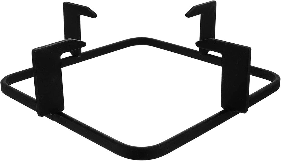 Uonlytech Gas Stove Burner Covers Cast Iron Wok Support Ring, 20. 7cm Square Gas Burner Rack Stove Trivets Cooktop Range Pan Holder Stand Stove Rack for Kitchen Camping Gas Cooker Cast Iron Wok