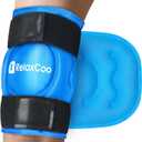 RelaxCoo Ice Pack for Knee Pain Relief, Reusable Gel Ice Wrap for Leg Injuries, Swelling, Knee Replacement Surgery, Cold Compress Therapy for Arthritis, Meniscus Tear and ACL Blue