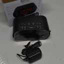 Timex Alarm Clock for Bedroom with FM Radio and 10 Station Presets, Clock Radio with Dual Alarms, USB Charger, Large Display, Sleep Timer, and Snooze  Black (T232B)