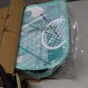 EasyGo Badminton Set, with Net, 4 Racket, 4 Birdies, Portable Storage Box, for Backyards, Outdoor Games, Yard Games