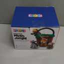 Play22 6-Piece Plush Talking Jungle Animals Set with Carrier for Kids, Babies & Toddlers - Elephant, Tiger, Lion, Zebra, Monkey