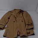 Makkrom Men's Trench Coat Slim fit Double Breasted Notched Lapel Belted Windbreaker Long Jacket Casual Windproof Overcoat (Large, Brown)