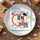 Crtiin 100 Pack Nurse Graduation Napkins Earned It Cocktail Class of 2026 Nurse Paper Disposable Napkins for RN Students Graduation Party Celebrations
