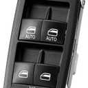 2010-2011 Dodge Grand Caravan Window Switch, 2010-2011 Town & Country Main Driver Side Window Button Control with Door Lock Switch,Front Left 4602535AH,4602535AI(2 Auto,w/o Power Folding Mirrors)