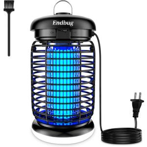 Endbug Bug Zapper, Bug Zapper Outdoor Indoor with LED Light, Electric Mosquito Zapper Fly Zapper, Waterproof Mosquito Killer Insect Zapper Fly Trap for Outside Patio Garden Backyard Home