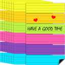 Nuanchu 48 Pcs Magnetic Sentence Strips, 12 x 3 In, Multicolor, Magnet, Reusable, Teacher Supplies for Classroom, School, Office (Colorful)