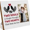 Wedding Gifts for Newlyweds Couple Women Men Picture Frame Engagement Bridal Shower Gifts for Bride and Groom Anniversary Valentines Day Gift Photo Frame for Home Office Decor, 10x8 inches