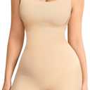 Nebility Bodysuit Shapewear for Women Tummy Control Body Shaper Waist Trainer Body Suit (XX-Large, Beige)