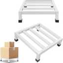 2 Pack Dunnage Rack 13.8 inch Long x 13.8 inch Wide 3.9 inch Height Stainless Steel Dunnage Racks 700+ Pound Capacity Perfect for Commercial Food Service Storage in Restaurant Kitchens and Shops