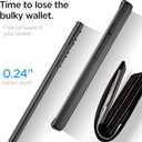 for Samsung Galaxy S25 Ultra Wallet Case with Card Holder, 2X Screen Protector Dual Layer Heavy Duty Protective Hidden Card Slot Case for Galaxy S25 Ultra 6.9" 2025 (Black)